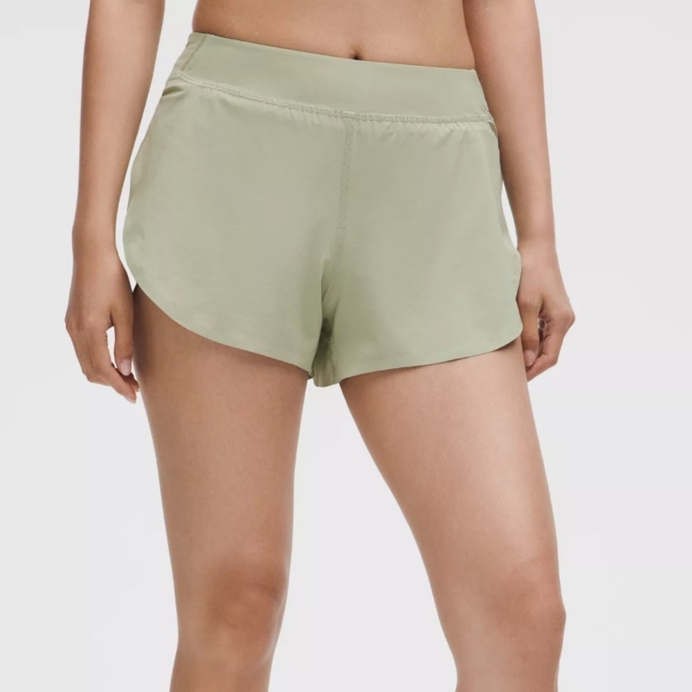lululemon athletica Light Green Athletic Shorts